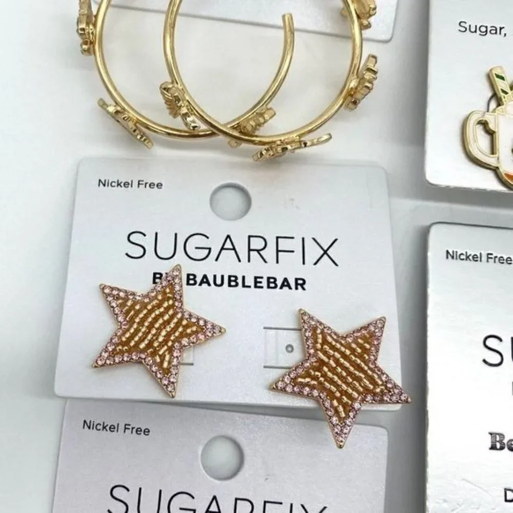 Sugarfix By Baublebar 9 Piece Earrings Lot New
